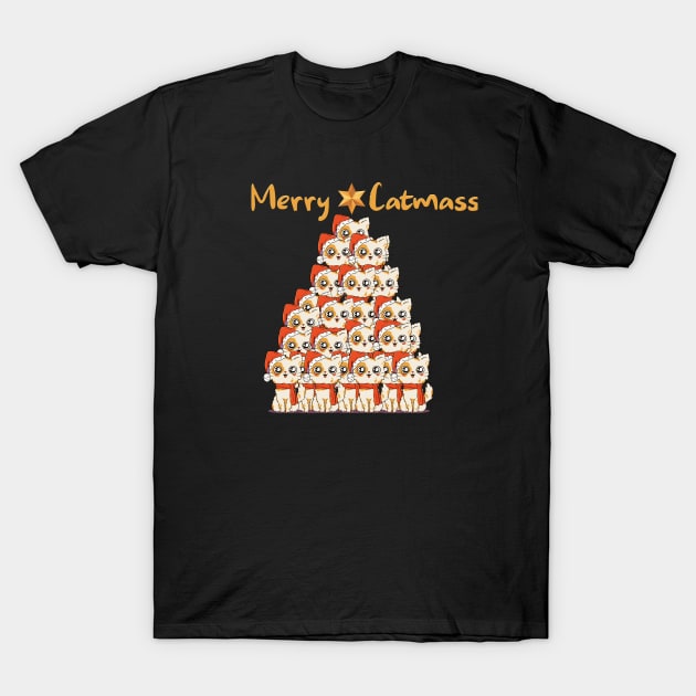 Merry Catmas T-Shirt by DMarts